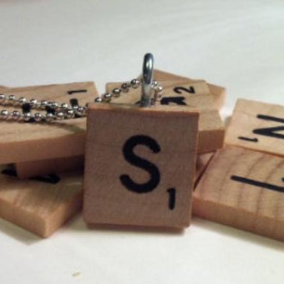 (2/$12,4/$20) Shaun Cassidy Scrabble Necklace - Picture 2 of 2